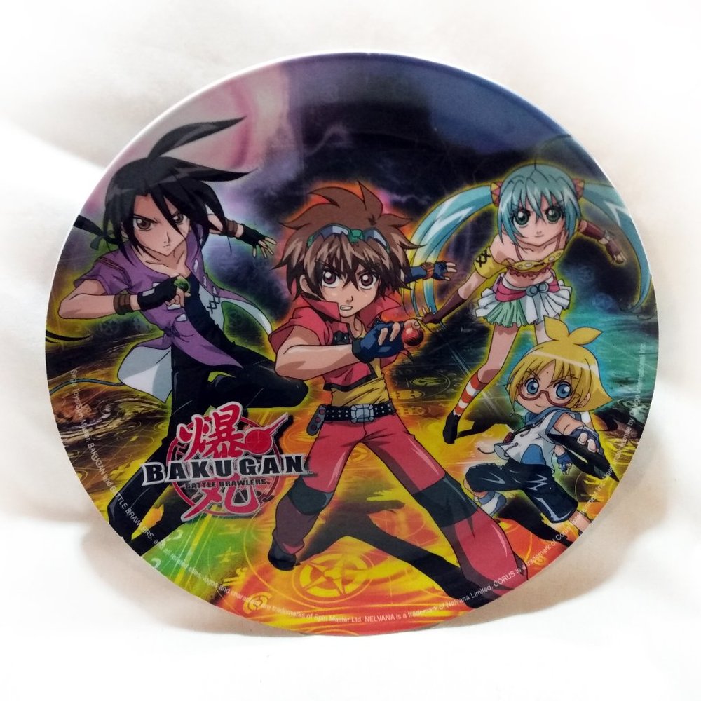 Bakugan Battle Brawlers 8" Collectable Plate-Sega Games-Spin Master-3+